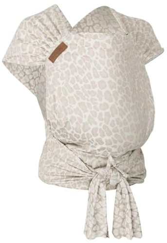Hoppediz Hop-Tye Advanced Babytrage ab Geburt für Neugeborene, Kigali | Ergonomische Halbschnallentrage mit Tuchträgern - mitwachsend von 2,5 bis 20 kg