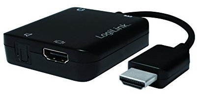 LogiLink cv0106, 4 K X 2 K HDMI Audio Extractor Converter, UM Video + Audio tracce separato e tramite il tuo impianto Home Theater, Audio godersi