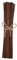 Rattan-Ersatzstäbchen für Raumduft, Braunduft, 25,4 x 3,5 mm, 100 Stück
