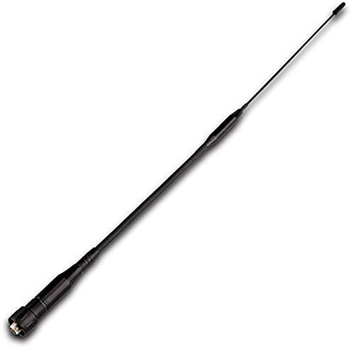 Ailunce Retevis HD1 Antenna Lunga SMA-F Doppia Banda VHF/UHF (136-174/400-480MHz) Compatibile HD1 RT5 RT5R Baofeng UV-5R BF-888S UV-5R+ Plus UV-5RTP UV-5RE Walkie Talkie (Nero, 1pz)