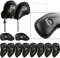 Golf Iron Head Covers Value 12 Piece Set(Also Sold Separately), Synthetic Leather Deluxe Club Headcover in Color Black Blue Red, Universal Fit Nike Titleist Callaway Ping (Black, 12 Piece Set(3-Lw))