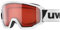 uvex athletic LGL - Skibrille für Damen und Herren - konstrastverstärkend - vergrößertes, beschlagfreies Sichtfeld - white/lasergold lite-rose - one size