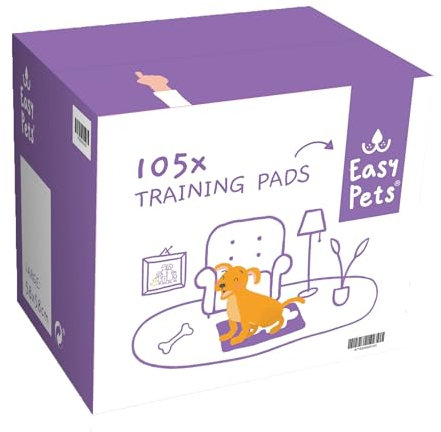 Easypets Welpentrainingspads 105 stück - Hundepads Töpfchentrainingsmatten - geeignet für Hunde - Trainingsunterlagen 105st