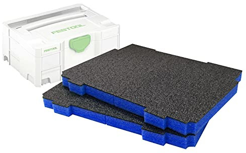 Shadow Foam Systainer-Einsatz [gelb 30mm Doppelpack] für Festool und Tanos Systainer | Schaumstoff für modulare Systeme | Ideal für Lean, 5S, Kaizen & Custom Organizer (30mm, Blau)