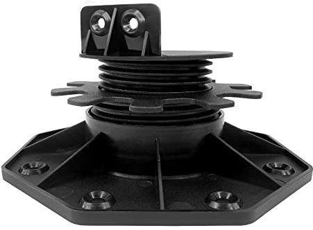 NAIZY WPC Deck Landing Foot Trave Piastra in Legno Regolabile in Altezza per Lastre da Patio Piastrelle in Cemento Pietra Ceramica (30-60mm, 20 Pezzi)