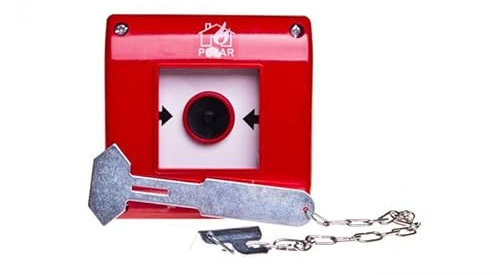 Brandschutztaster Aufputz 1Z rot mit Hammer OP1-W01-A10-M spamel 5907723097315