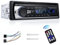 Hikity Autoradio Bluetooth 1 DIN Estéreo 4x60W Radios para Coche Llamadas Manos Libres Reproductor MP3 Soporte Radio FM USB SD AUX Control Remoto Stéreo de Coche Apoyo MP3/WMA/WAV/FLAC