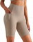 XDSP Damen Kurze Leggings Damen Yoga Shorts Kurze Leggings mit Handytasche Fitness Shorts (L, Khaki)
