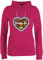 Pullover Damen Hoodie Frauen - Kompatibel mit Oktoberfest - I mog di - Lebkuchenherz - Gänseblümchen Butterblume Herzen - XL - Fuchsia - bayrischer bayerische bayerischer bayrisch bayrische