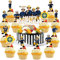Feuerwehrmann Tortendeko -Tomicy 25pcs Feuerwehrmann Cupcake Toppers Feuerwehr Cake Toppers Picks Babyparty Geburtstagsfeier Dekoration Zubehör