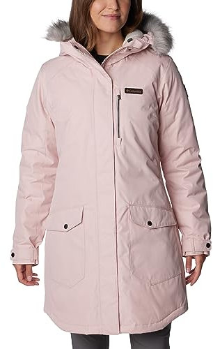 Columbia Suttle Mountain - Giacca termica lunga da donna, rosa antico, 3XL Plus