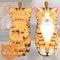 iNszkoos 1 Paar Katzen Ofenhandschuhe mit Kostenloser Katzen Rutschfest Bambus Tischmatte Hot Pads Hitzebeständige Baumwollfutter Kochen Backen Topflappen Handschuhe Mikrowellen BBQ Grillen Handschuhe