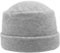 MELEGARI Damenhut mit Revers | Beanie Lyuba | Fleece Polar Fleece | Tasche | Made in Italy, hellgrau, One size