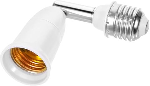 Angoily E27 Soft Tube Glühbirnenfassung Flexibler 360° Drehbarer Lampenfassungskonverter Für