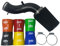 Kit Aspirazione Diretta Alta 2 Ingressi IHI-1446-TD04 compatibile con Abarth 500/595 in ALLUMINIO (Nero)
