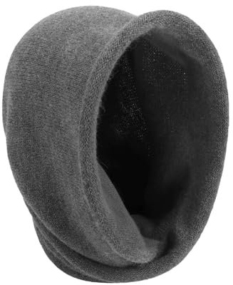 rtdgcv Einfarbiger Damen-Winterschal, Mütze, kombiniertes Plüsch-Strick-Kopftuch mit Kunstpelz Wintermütze Groß Wintermütze Herren Mit Ohrenklappen Plüsch-Teddy-Fleece