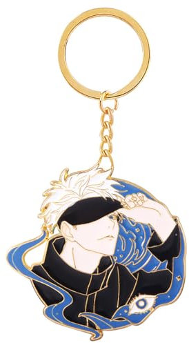 SONGCHANGJEWELRY JJK Schlüsselanhänger Satoru – Anime Figur Emaille Schlüssel Anhänger – Männer Frauen Schlüsselanhänger Schmuck, Sck00565-02, Einheitsgröße