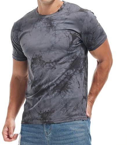 RONOMO Men's Round Neck Short Sleeved T-Shirt | Medium Elasticity | Soft and Breathable | Pre Shrunk Treatment|
