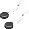 sourcing map Retractable Security Cable Lock,Remote Control Security Lock,Remote Control Anti-Lost Rope with Double-Sided Adhesive for TV,DVD,Hardware Cable Lock 2Set Black 35.43 Length