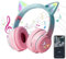 puzzlegame Auriculares Gamer Oreja De Gato,Auriculares con Oreja De Gato - Auriculares inalámbricos Plegables con Orejas de Gato,Auriculares inalámbricos para Tableta, teléfono Inteligente,