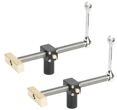 2 Stück Tisch-Werkbank-Klemmen für 20 mm Loch, DIY-Positionierung, Holzbearbeitung, verstellbare Schreibtisch-Clips, Befestigung, Schraubstockbänke, Tischlerwerkzeug