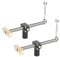 2 Stück Tisch-Werkbank-Klemmen für 20 mm Loch, DIY-Positionierung, Holzbearbeitung, verstellbare Schreibtisch-Clips, Befestigung, Schraubstockbänke, Tischlerwerkzeug