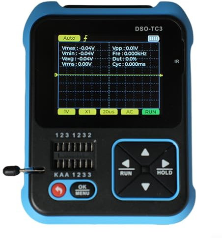 Oscilloscope numérique, Oscilloscope DSO-TC3, 3 en 1 portable et transistor numérique portable et générateur de signal (standard)