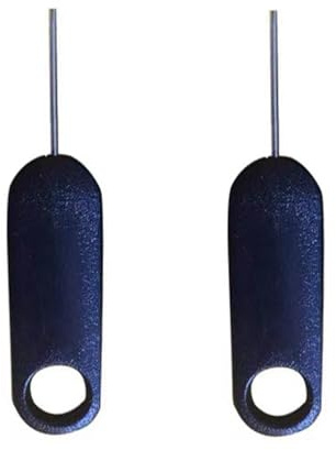 Confezione da 2 perni per scheda SIM con foro portachiavi, strumento universale per rimozione del vassoio della scheda SIM, per iPhone, iPad e smartphone Samsung