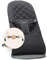 BabyBjörn Babywippe Bliss, Gewebt, Klassische Steppung, Schwarz, inklusive Spielzeug, Fröhliche Augen Schwarz & Weiß