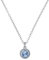 Ted Baker Soltell Solitaire Sparkle Crystal Necklace For Women (Silver/Light Blue Crystal)