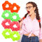 8 Stück Karneval Neon Haargummi 80er-Jahre Neon Accessoires Elastische Haarbänder Haargummi Neon für Frauen Mädchen Party