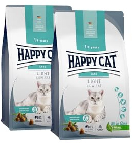 Happy Cat Care Adult Light fettreduziert2x10 kg | Glutenfreies Light-Katzenfutter mit Geflügel, fettreduziert, 80 % tierisches Protein, Großvorratspack