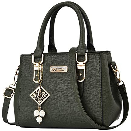 Aigner Taschen Damen Rot Lässige Umhängetasche aus mit großer Kapazität Handtasche Mode Damentasche Kurze Hose Damen Mit Taschen (Green, One Size)