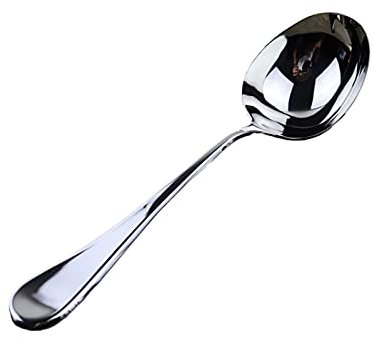HPTHLY Cucharadas Cuchara sopera de Acero Inoxidable 304, Cuchara sopera para Beber, Cuchara para Olla Caliente, Cuchara Honda Engrosada Cuchara para Servir,