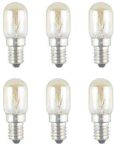KASFDBMO Bombilla Repuesto Práctica para Microondas 6 Piezas Fácil Instalación 220V 20W