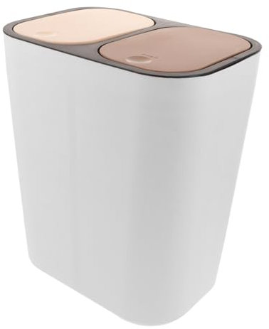MAGICLULU Home Waste Basket Plastic Trash Can Drain Trash Bin Dry Wet Waste Separator Garbage Box Container