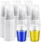 200 Pcs 240ml Plastic Measuring Cups with Scale 8 oz Epoxy Resin Mixing Cups Multipurpose Clear Liquid Graduated Cup for Paint Pigment Resin
