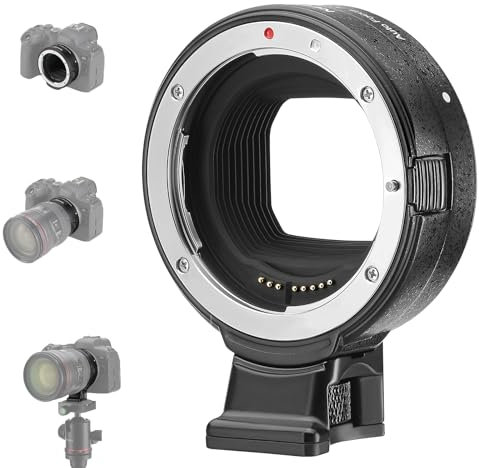 NEEWER EF auf EOS R Mount Adapter, Autofokus Konverter Ring Kompatibel mit Canon EF/EF-S Objektiv auf EOS R Ra RP R6 Mark II R6 R5 R3 R7 R10 R8 R50, Max Load: 4,4lb/2kg, NW-EF-EOSR