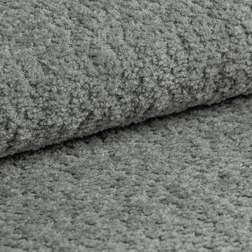 Fortispolster - Polsterstoffe Meterware Coral Bouclé T727 - Bezugsstoff Möbelstoff strukturierter, stilvoller - Stoff für modische Projekte & Innenräume - Polsterstoff grau - Möbelbezugsstoff