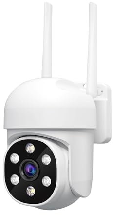 Royal Led Telecamera 2MP Wi-Fi Esterno, Videocamera di Sorveglianza, Tracciamento del Movimento con Rilevamento Umano, Audio Bidirezionale, 2,4ghz collegabile allo smartphone Android iOS