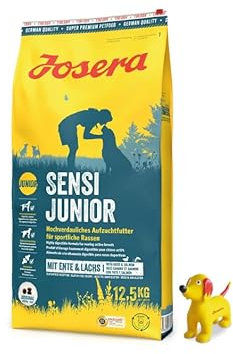 Josera Exclusive SensiJunior, Hundefutter, Trockenfutter, 12,5 KG + Goodie Quietsche Seppl
