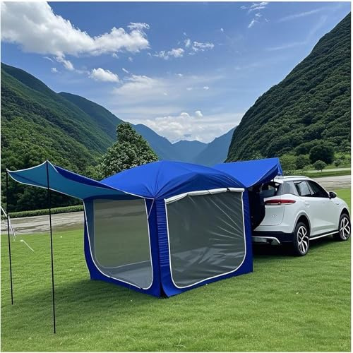 Freistehender Zelt-Caddy für Reisen und Camping, UV-Schutz, aufblasbar für Auto, LKW, SUV, Boot, Heckklappe für 4-6 Personen