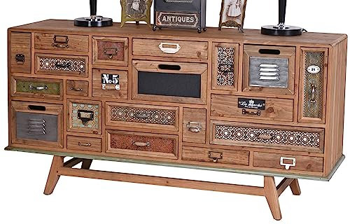 Kommode Loft Anrichte Industrie Sideboard Lowboard 136cm Bauhaus Design Schrank lof006 Palazzo Exklusiv