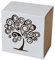 Lance Home® 50pz Bomboniere Carta, Cava Fuori Albero della Vita Candy scatole Regalo, Festa di Matrimonio Scatole Cubo Confetti di Nascita Bambino Compleanno Portaconfetti Segnaposto (Bianco)