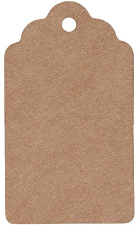 50 Stück DIY Kraftpapieretiketten Vintage Hochzeitsdekor Tags Jakobsmuschel Etikett Gepäck Hochzeitsdekoration Für Tischgepäckanhänger, Style 4 Etiketten