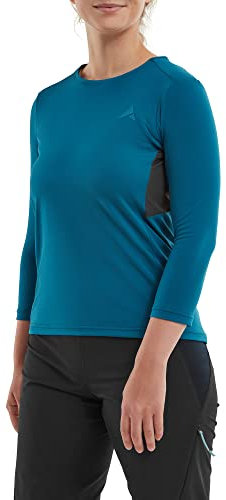 Altura Damen KIELDER LEICHTES 3/4-ARM RADTRIKOT Trikot LS, blau, 16