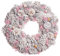 Pink Heather Wreath Large Front Door Wall Hanging Pine Cone Spring Garland Ornament Spring Summer Wreath Decoration