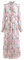 CHICWISH Damen Rosa Lilie Floral Blossom Selbstgebunden V-Ausschnitt Chiffon Maxikleid, rose, Mittel