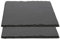 Plato Llano de Pizarra Natural, Fuentes de Cocina, Platos para Sushi, Plato de Pizarra, Bandejas para Servir Alimentos Quesos, Tapas Sushi, Negro, Tablas de Piedra 20 x 20 x 0,8 cm - 2 Unidades