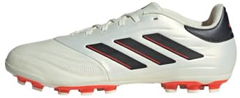 adidas Unisex Copa Pure II League Artificial Grass Boots Fußballschuhe, Ivory/Core Black/Solar Red, 42 EU
